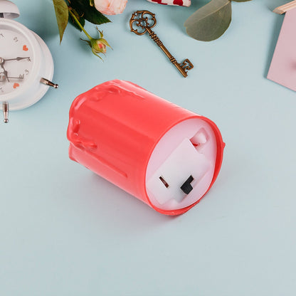 Flameless Melted Design Candles for Decoration (2 pc)