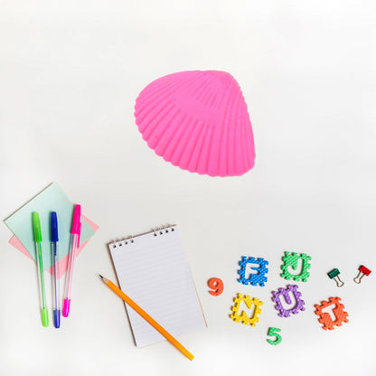 3D Shell Design Fancy & Stylish Eraser (4 Pc / Mix Design)