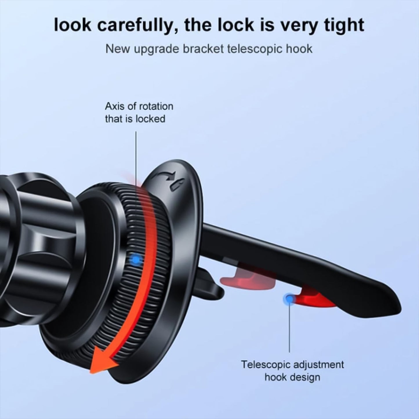 360Ã‚Â° Rotatable & Foldable Air Vent Magnetic Phone Holder (1 Pc)