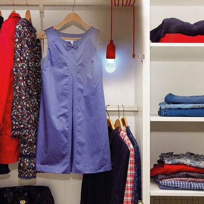 LED Pull Cord Light Ã¢â‚¬â€œ Hanging Black LED Bulb (1 Pc)