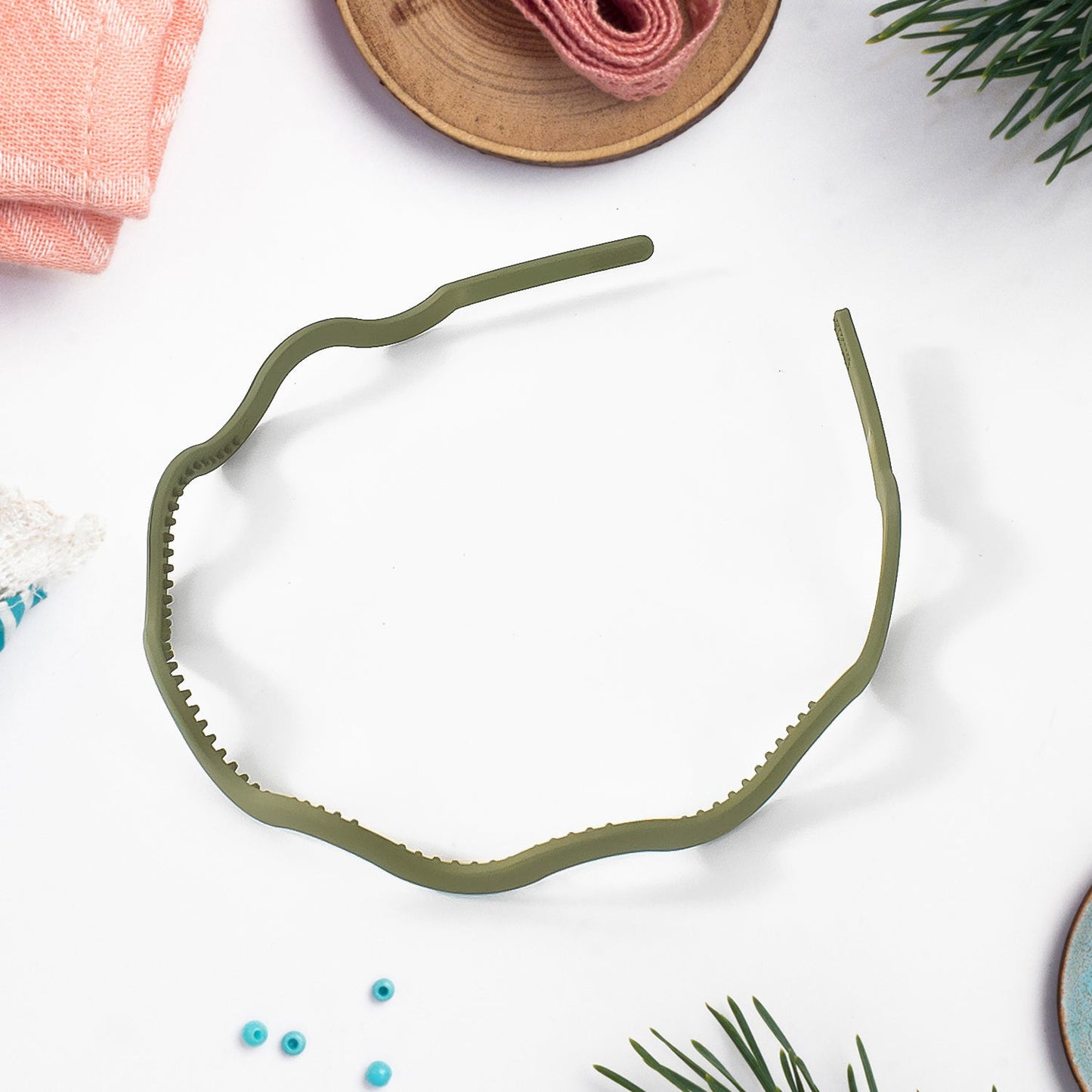 Plastic Simple Headbands Comb Headbands Hairbands (3 Pc)