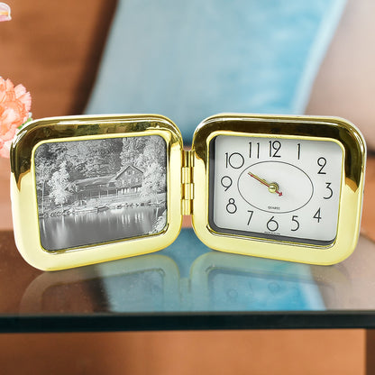 Portable Foldable Desk Clock Ã¢â‚¬â€œ Space-Saving and Stylish (1 Pc)