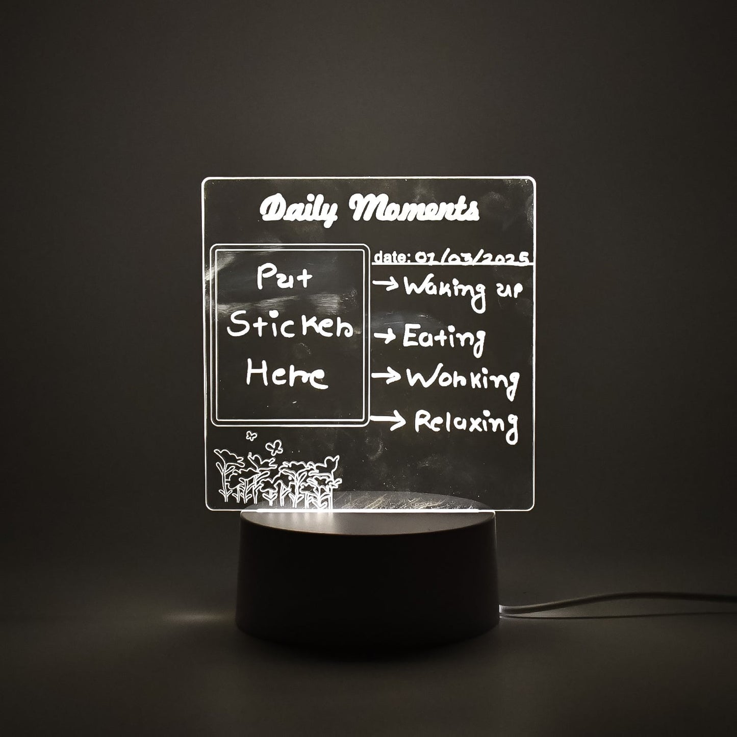 Creative Visualization Lamp 3 DÃ‚Â Acrylic Decorative Lamp (1 Pc)