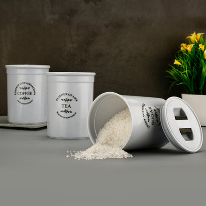 Airtight Containers Ã¢â‚¬â€œ For Tea, Coffee, Sugar & More (3 Pcs Set)