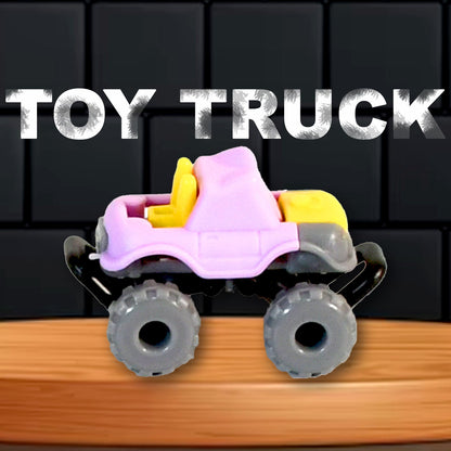Mini Monster Trucks Friction Powered Cars for Kids Big Plastic Tires Baby Boys Super Cars Blaze Truck for Kids Gifts Toys-3 pcs