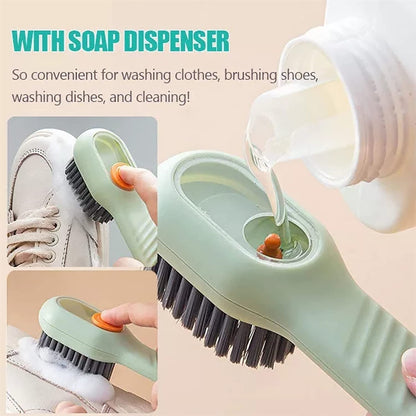 Multifunctional Scrubbing Brush with Liquid / Soap Dispenser, Cleaning Brush with Liquid / Soap Dispenser, Shoe Brush for Cleaning, Cloth Cleaning Brush with HandleÃ‚Â Liquid Shoe Brush For Shoe Clothes (1 Pc)
