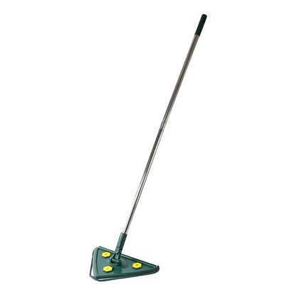 2-in-1 Extendable Triangle Mop Ã¢â‚¬â€œ Retractable, 360Ã‚Â° Rotating, Telescopic & Reusable Mop Heads (1 Pc)