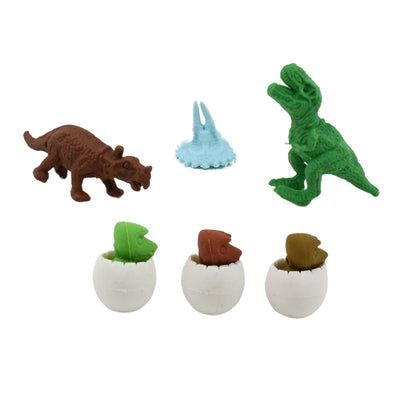 Dinosaur & Egg Shaped 3D Puzzle Erasers Ã¢â‚¬â€œ Fun Mini Erasers for Kids (5 Pcs Set)