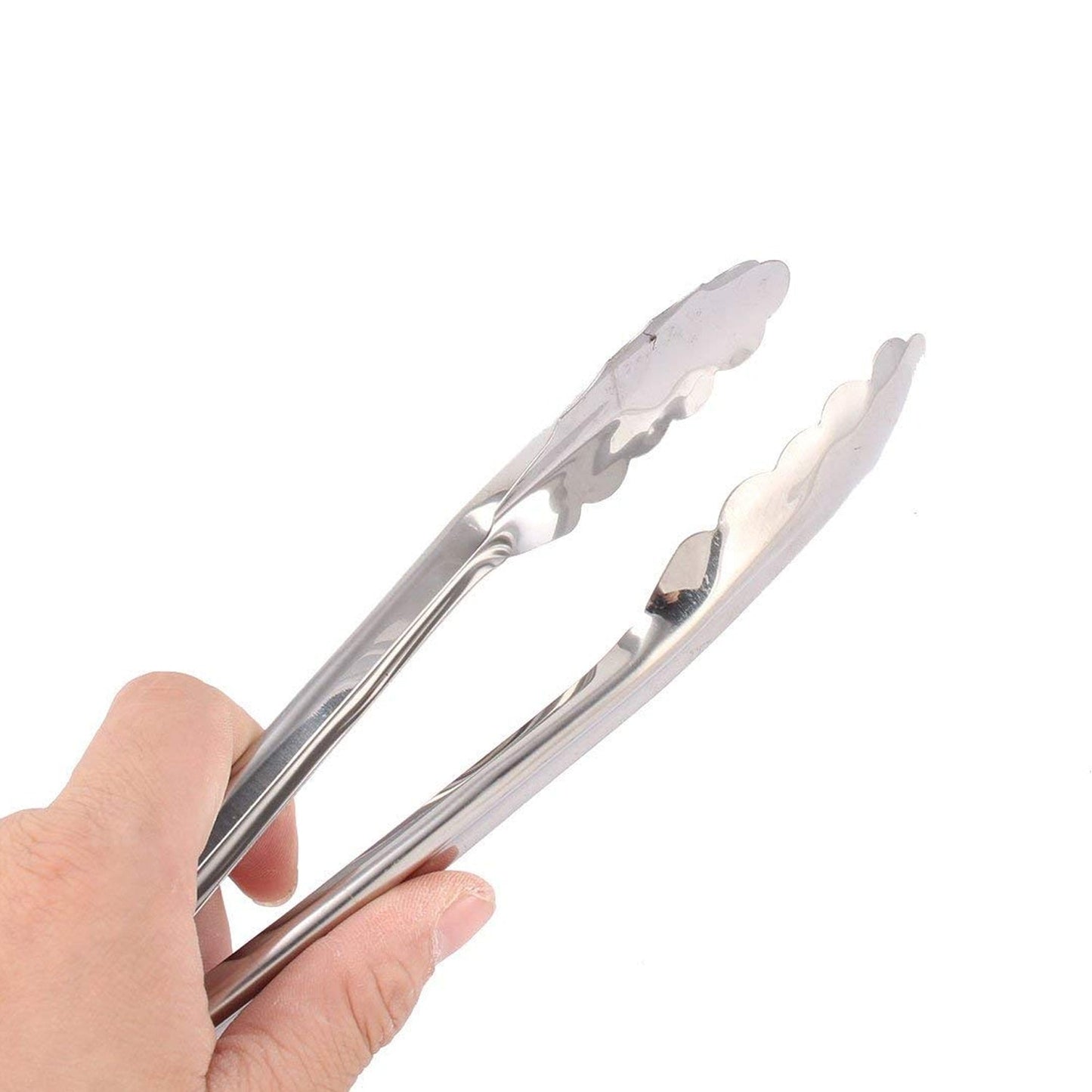 Metal Household Kitchen Salad Dessert Buffet Food Tong Clamp Clip (2 Pc / 17 Cm)