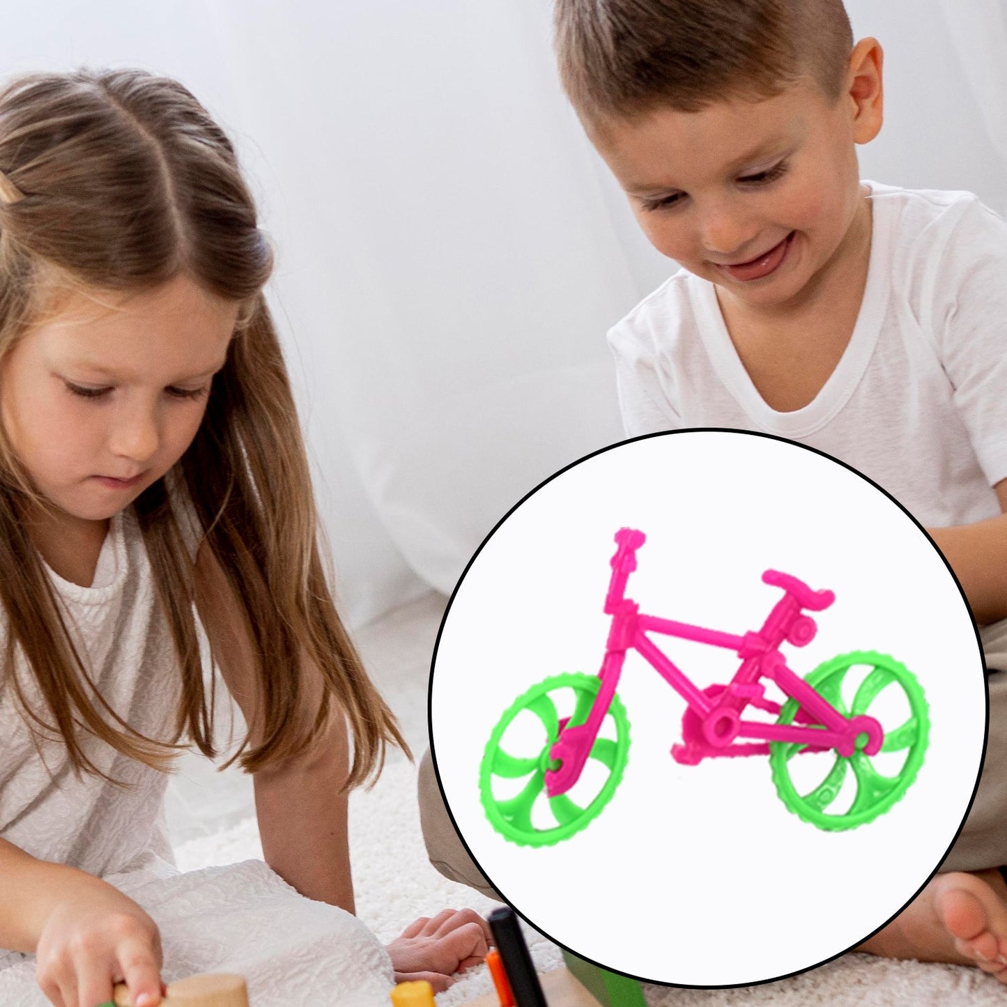 30 small toy bikes for childrenâ€™s fun and creativity