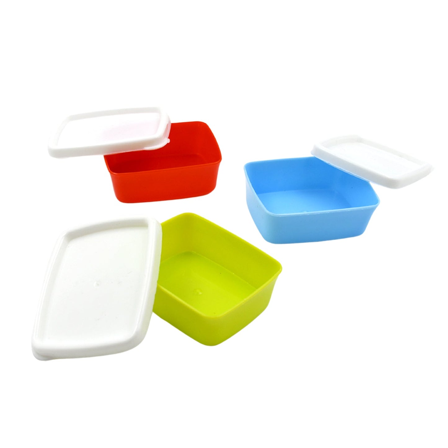 3-Piece Multicolor Airtight Container Set Ã¢â‚¬â€œ Rectangular Food & Fridge Storage