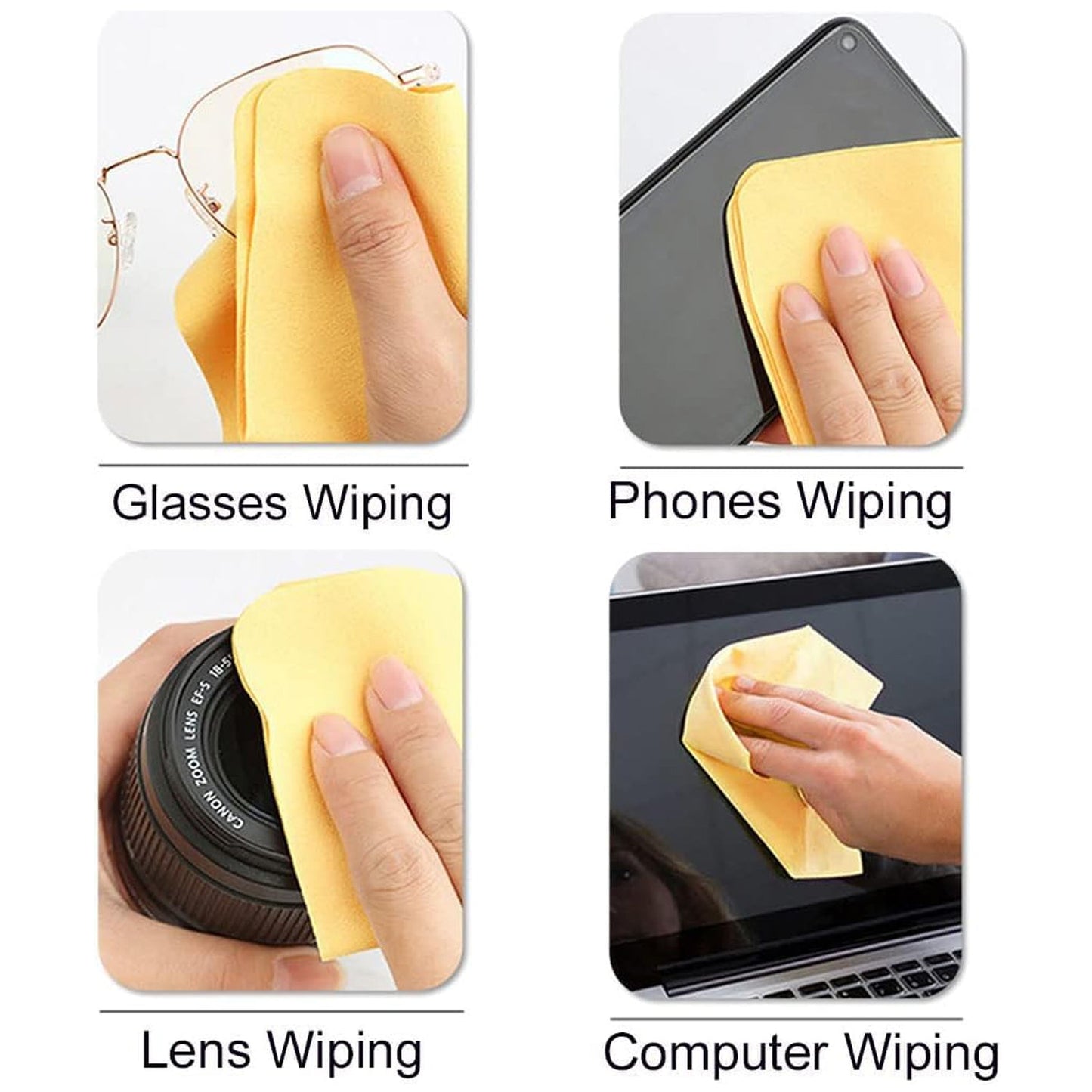 Microfiber Cleaning Cloths (6 Ãƒâ€” 7 Inch) (Multicolor) (Pack of 1 Pc)