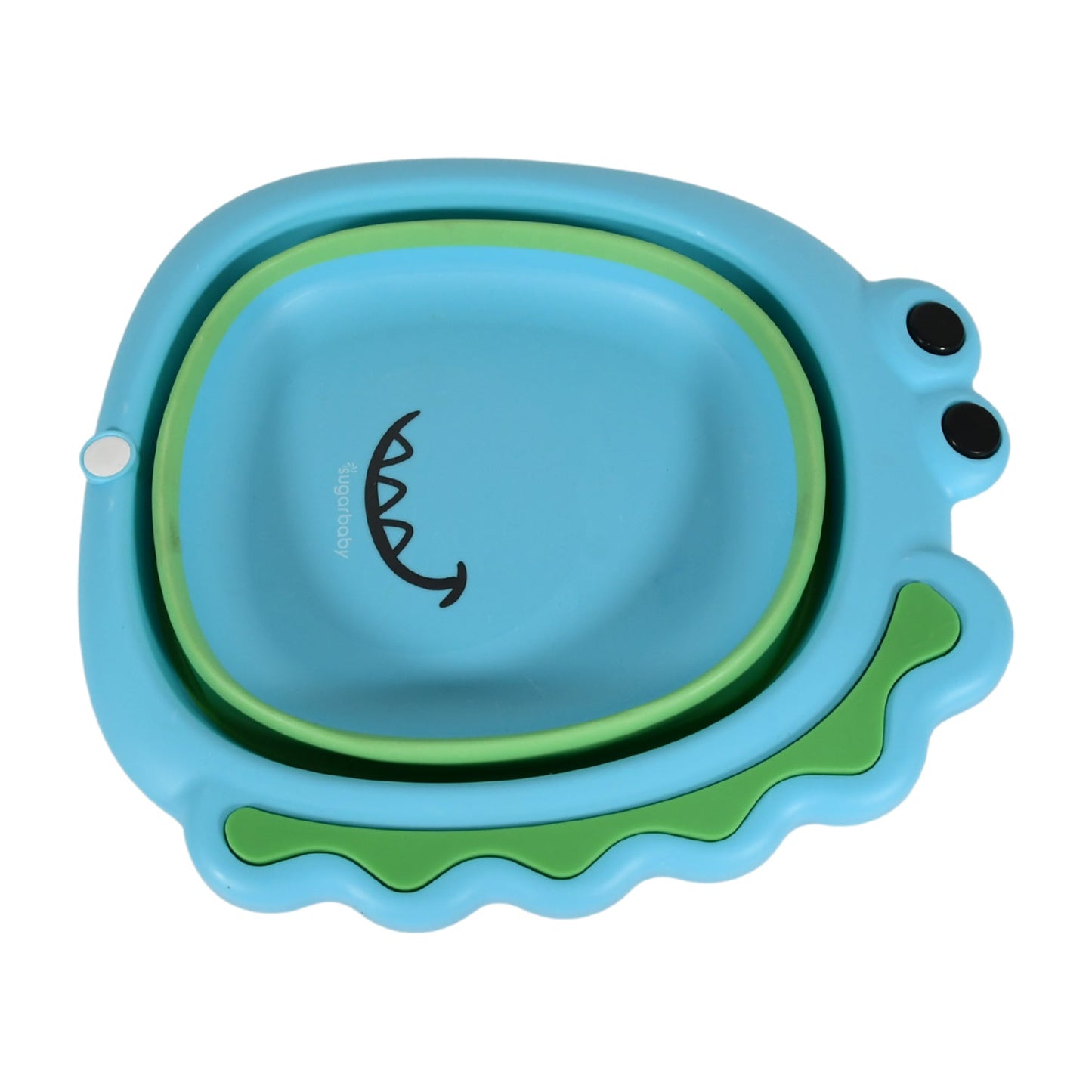 Frog Shape Wash Basin, Space Saving Multi Function Foldable Baby Wash basin Easy Clean Lightweight Thicken for Washing Face for Home (33Ãƒâ€”31Cm / 1 pc)