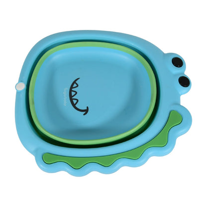 Frog Shape Wash Basin, Space Saving Multi Function Foldable Baby Wash basin Easy Clean Lightweight Thicken for Washing Face for Home (33Ãƒâ€”31Cm / 1 pc)