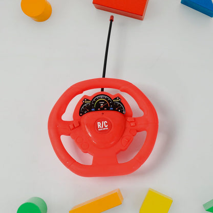 Plastic RC Racing Car Ã¢â‚¬â€œ 2-Way Control with Handle Remote & Rechargeable Battery (Ideal Birthday Gift)