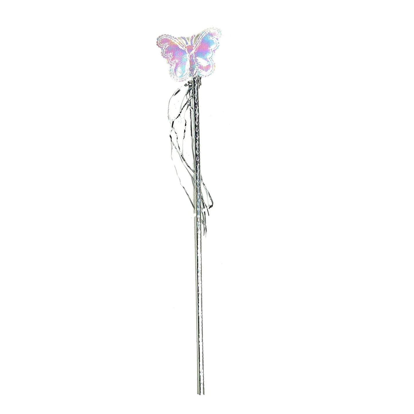 Baby girlâ€™s colorful fairy wings costume with wand, multi-color