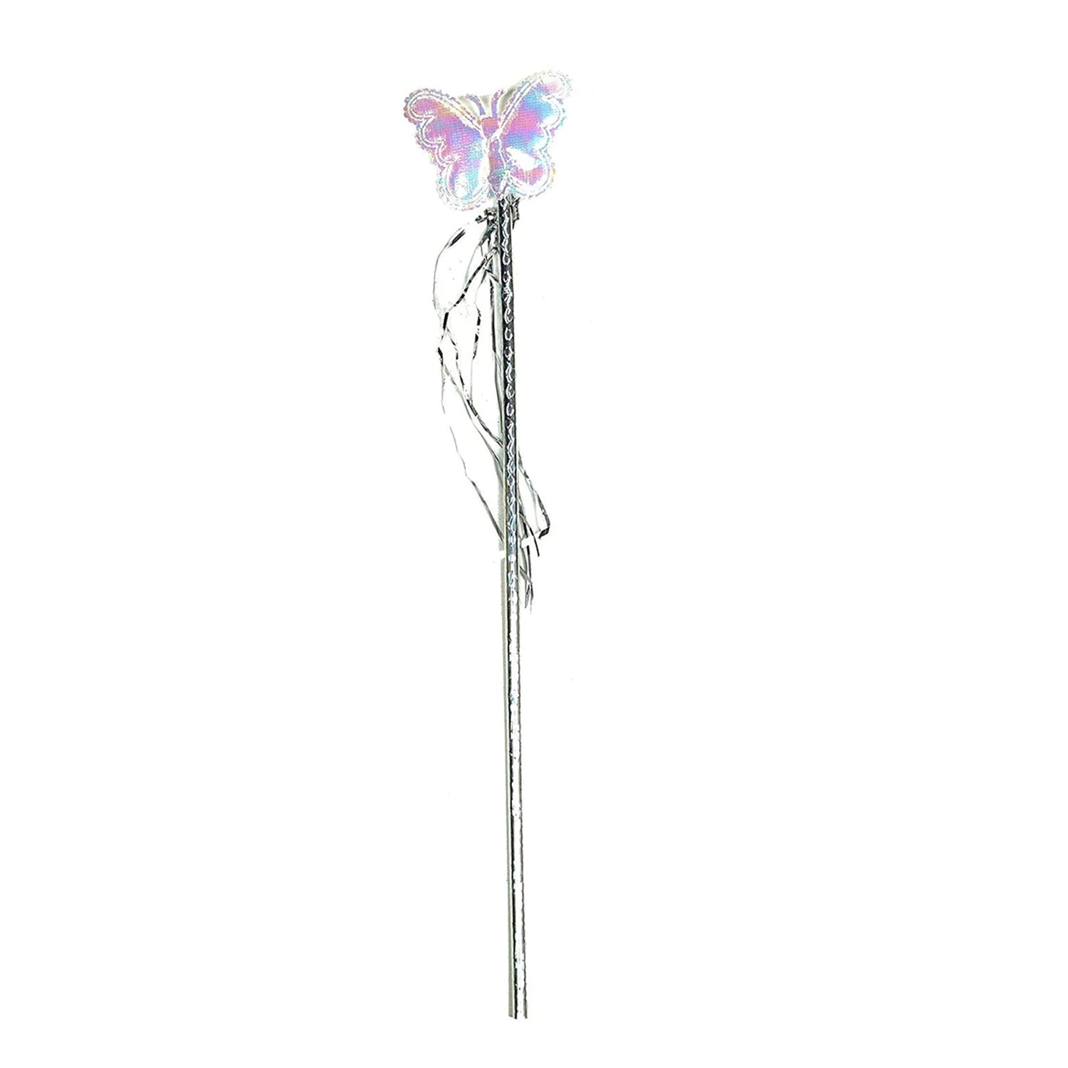 Baby girlâ€™s colorful fairy wings costume with wand, multi-color