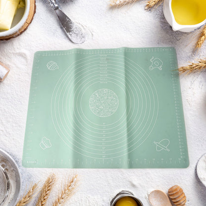 Mat, Rolling Baking Mat with Measurements (50Ãƒâ€”40 Cm)