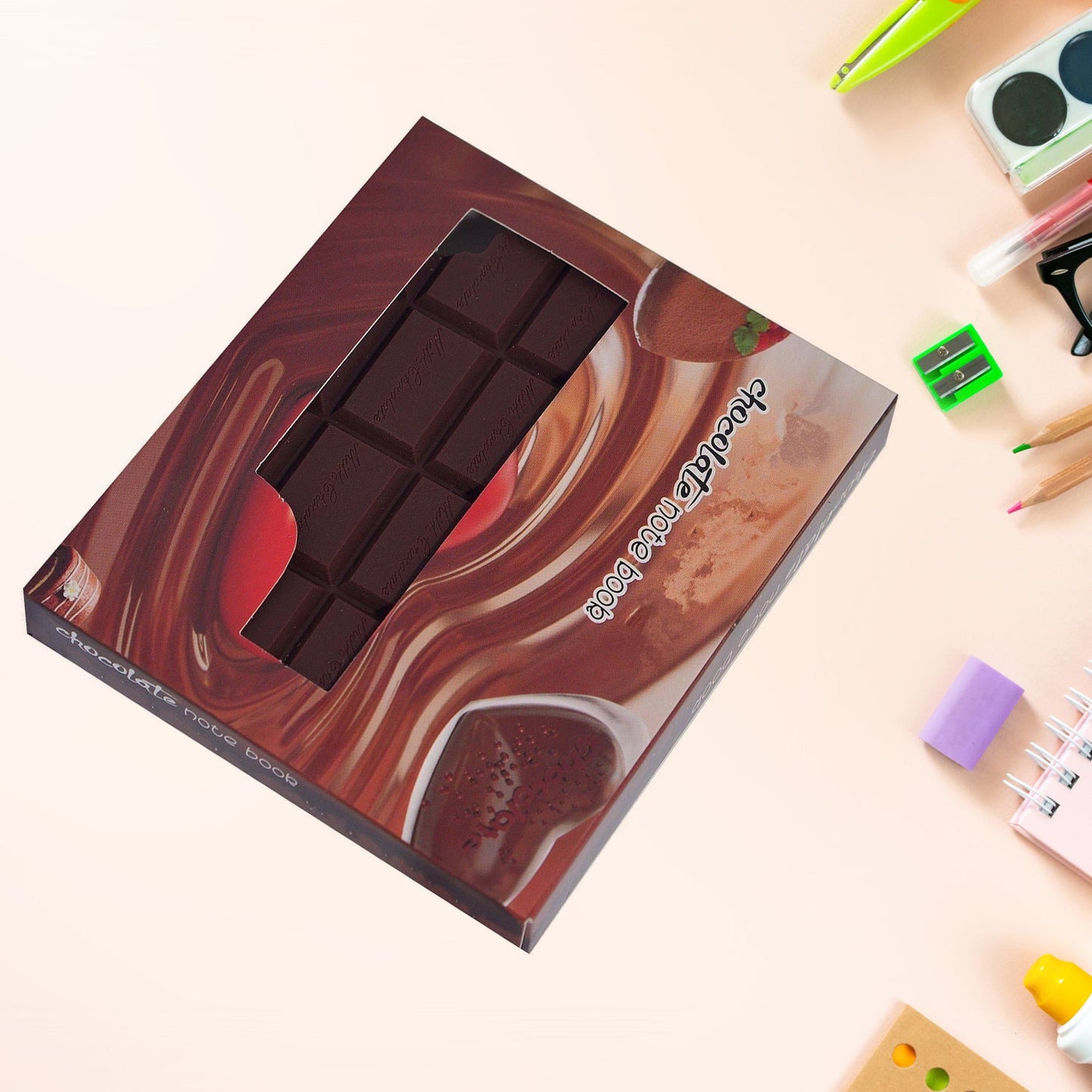 Small Chocolate Scented Bite-Shape Pocket Diary Ã¢â‚¬â€œ Rectangular Memo Notebook for Kids (80 Pages)