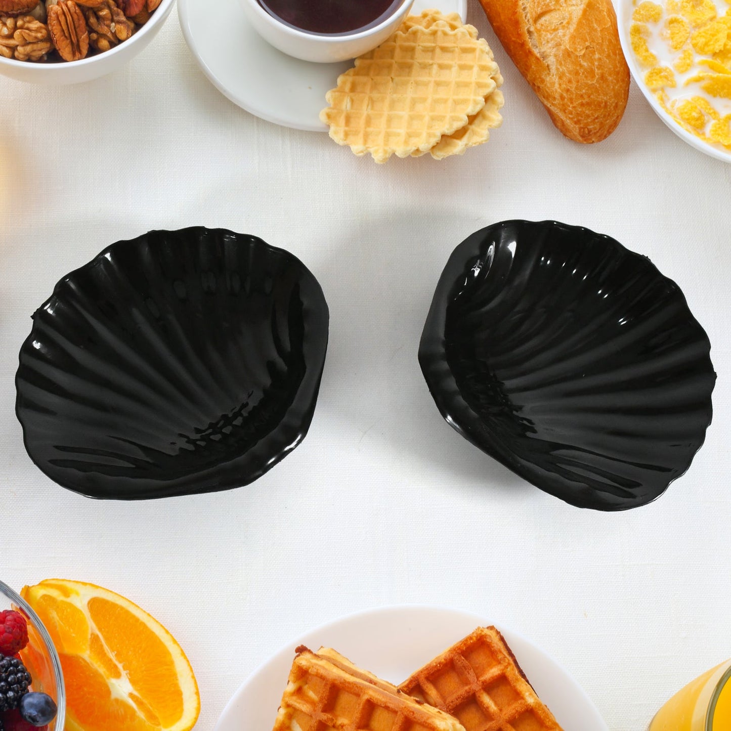 Sweet Buzz 8-Piece Seashell Ceramic Cup Set Ã¢â‚¬â€œ Ideal for Home & Gifts