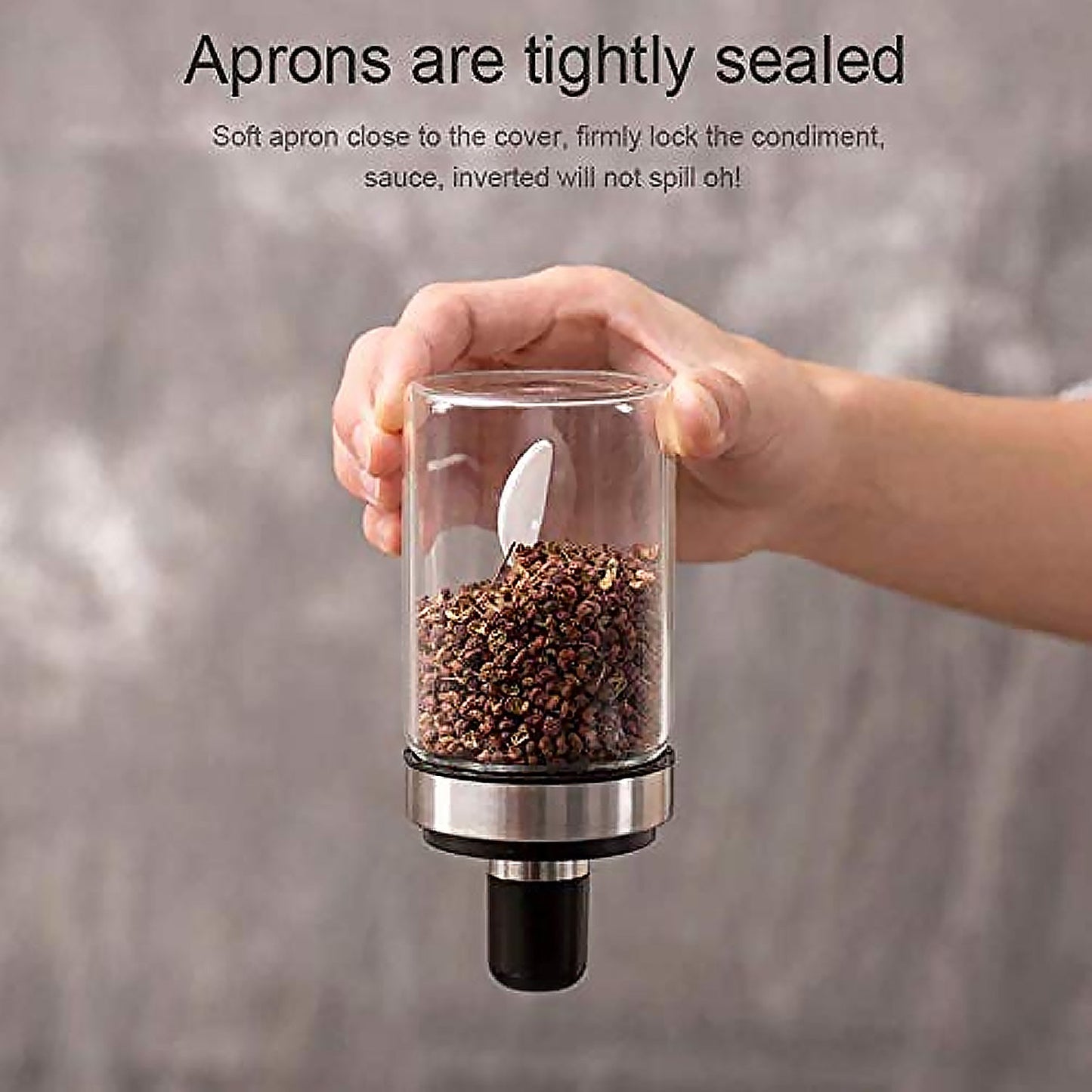 Transparent GlassÃ‚Â Oil Dispenser 500 ML Bottle Set of 2, Spice Jar 250 ML Set of 3, Oil Bottle for Kitchen, Oil & Vinegar Storage Glass Bottle, Glass Container for Spice, Masala (5 Pcs Set)