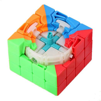 Small Puzzles Cubes 4Ãƒâ€”4Ãƒâ€”4 High Speed Sticker Less Magic Cube Game, Kids and Professionals Magic Cube Puzzle Toy, Pack of 1, 8+ Years