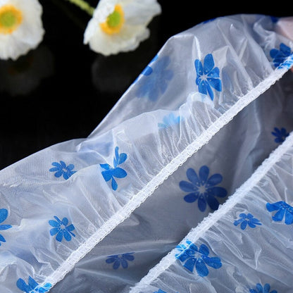 Womenâ€™s waterproof shower cap, durable and reusable