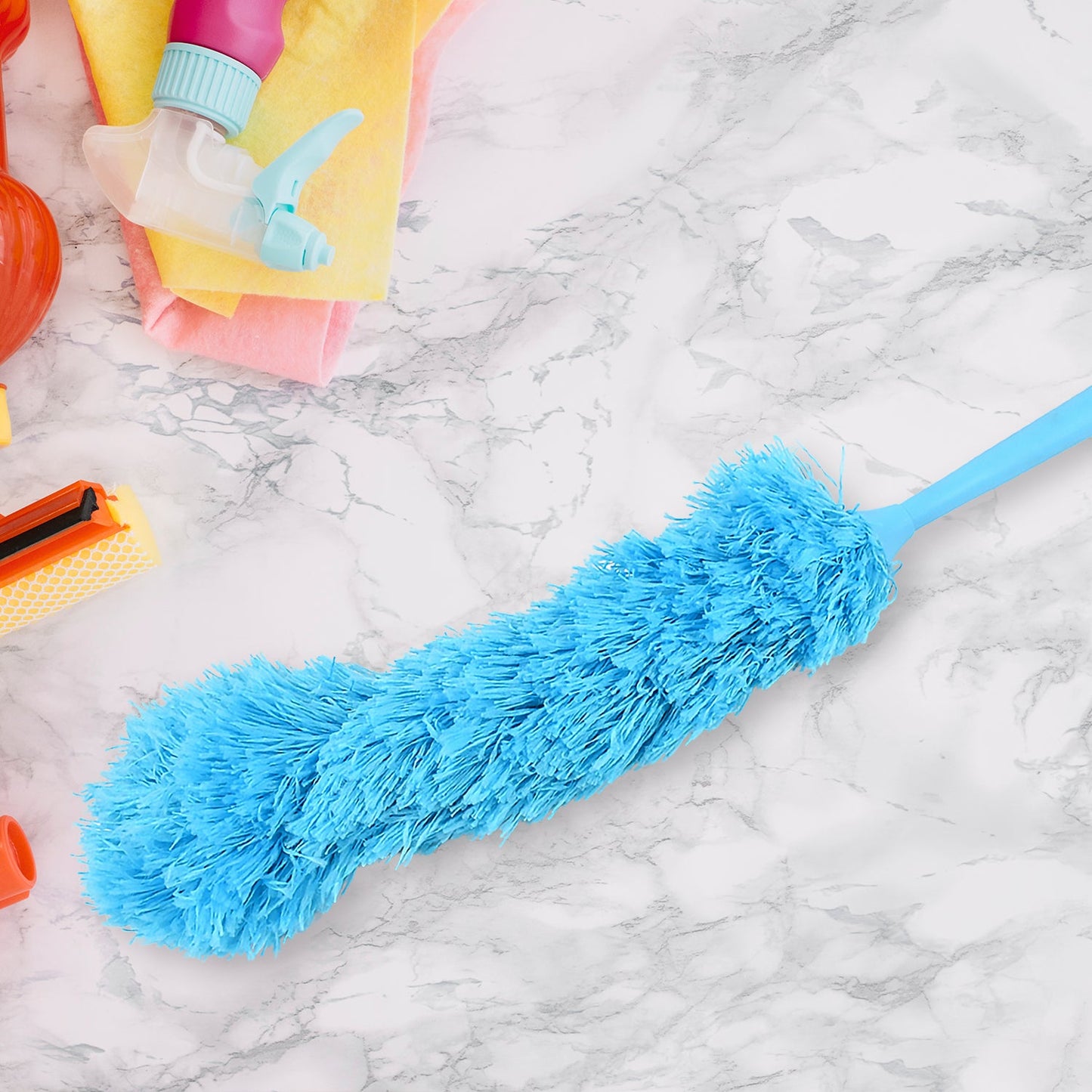 Adjustable Long Handle Microfiber Dust Brush Ã¢â‚¬â€œ Foldable Ceiling & Appliance Cleaner