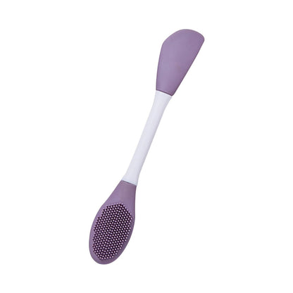 Double-Headed Silicone Mask Brush Ã¢â‚¬â€œ Facial Cleansing & Mask Application Tool (1 Pc)