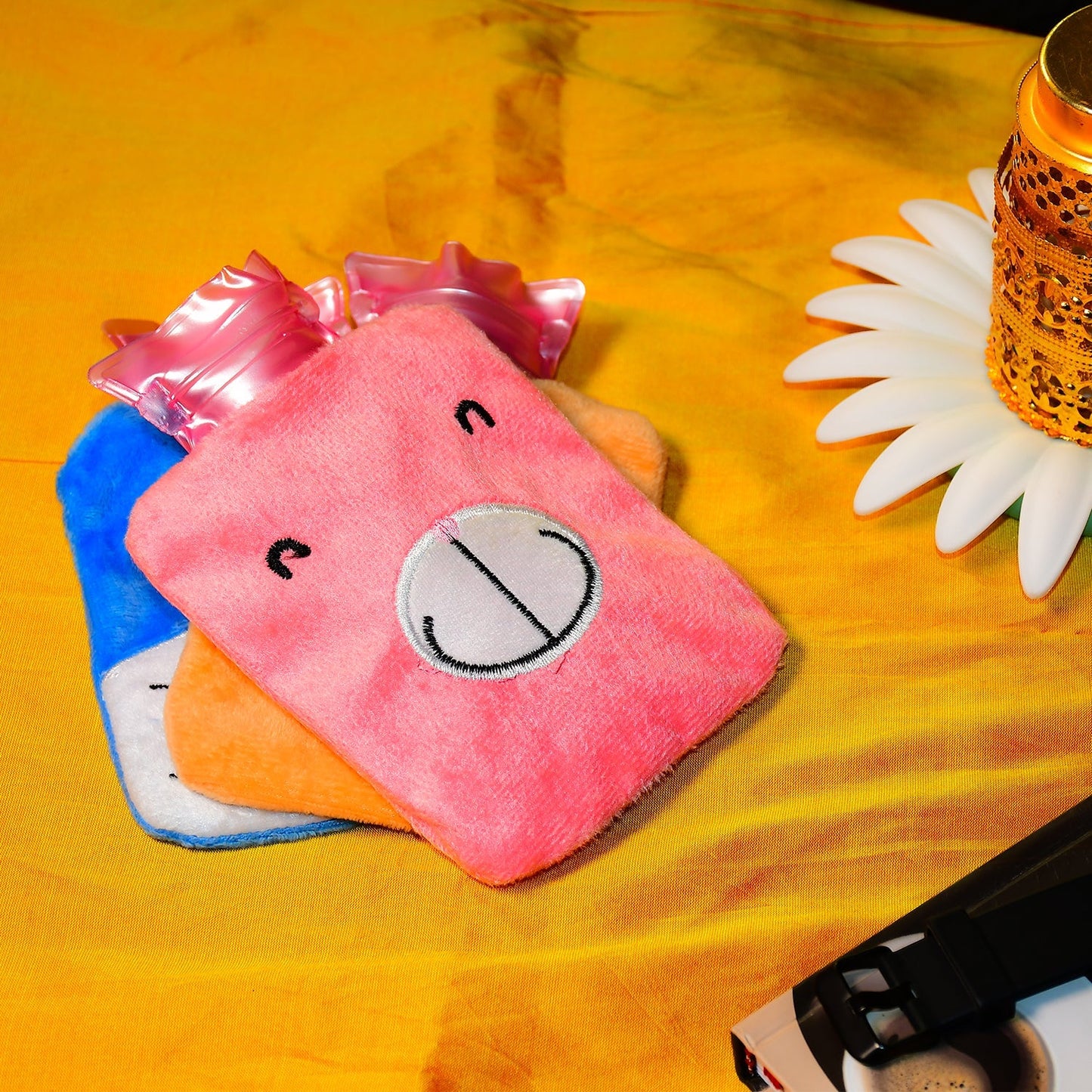 Pink Hot Water Bag with Cover Ã¢â‚¬â€œ Relief for Neck, Shoulders & Cramps