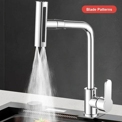 360Ã‚Â° Rotating Waterfall Kitchen Faucet Ã¢â‚¬â€œ Touch & Swivel Sink Extender (4 In 1 )