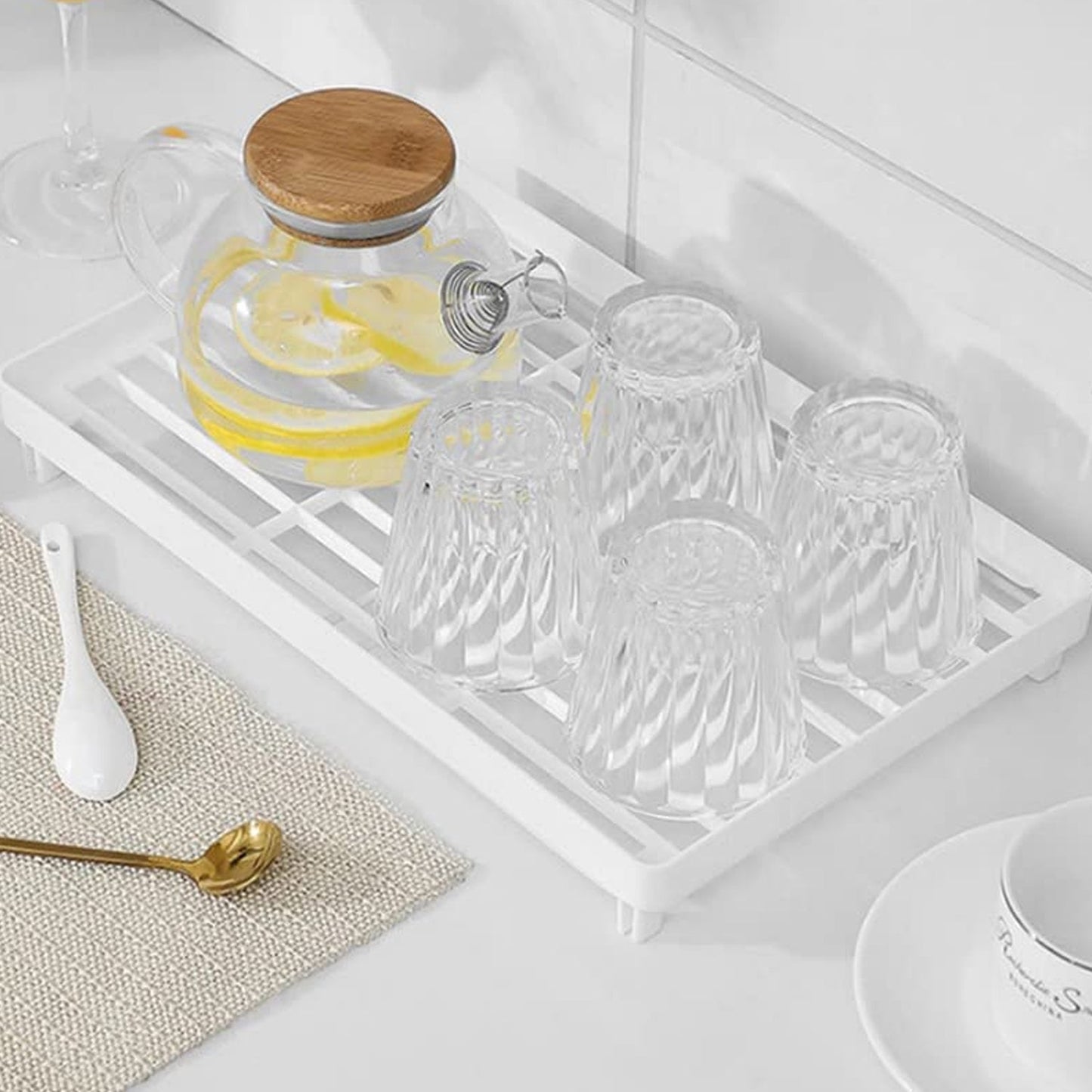 Plastic Bathroom Organizer Kitchen Utility Storage Rack (32x19.5 Cm / 1 Pc)