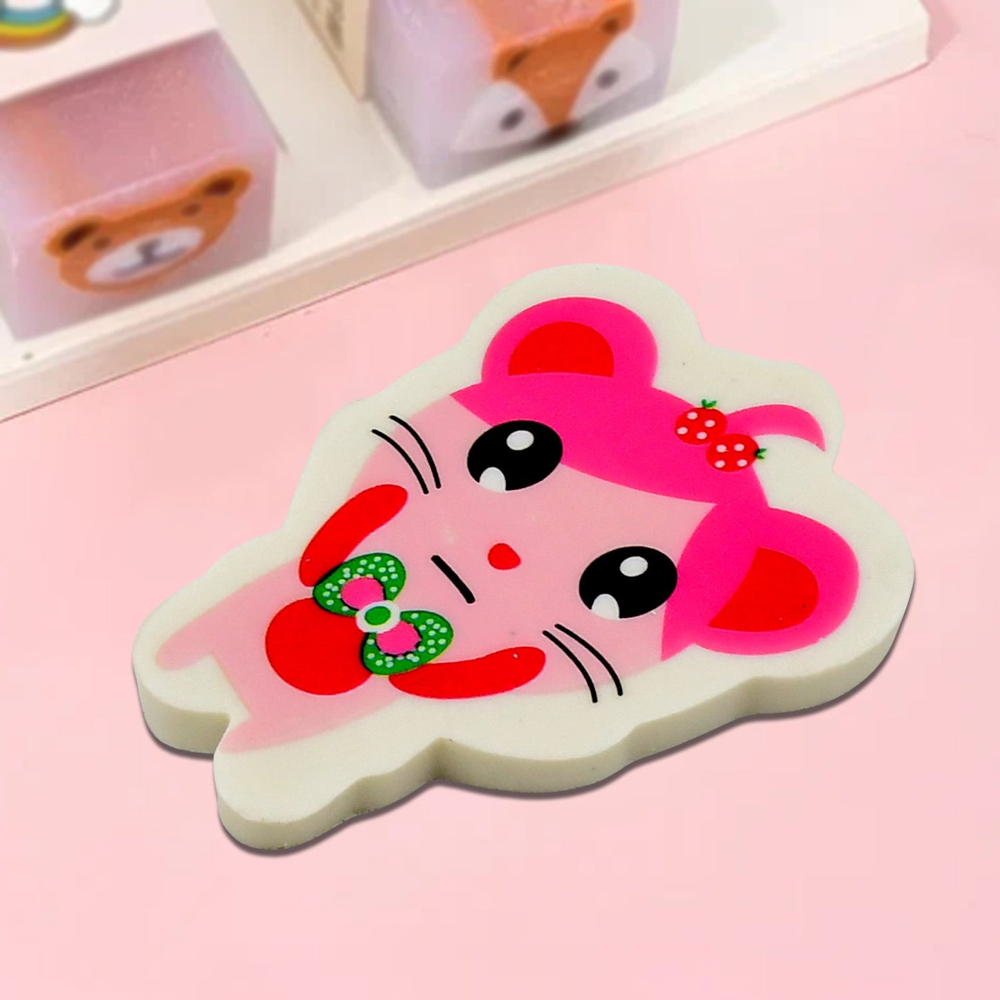 Cartoon Design Eraser (4 Pc / Mix Design)