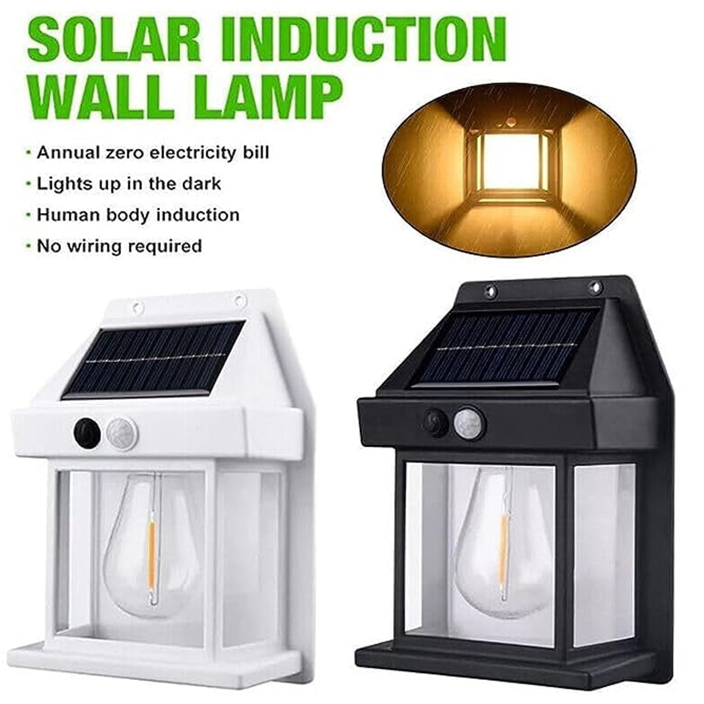 Solar Wall Lamp Ã¢â‚¬â€œ Wireless Outdoor Light with Motion Sensor & 3 Modes