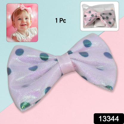 Hair Bow Knot Clip Suitable For Girls (2 Pc)