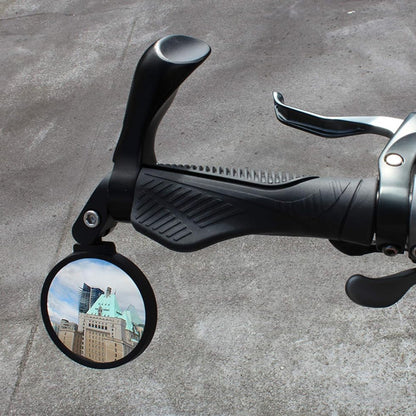 Bar End Bike Mirror: 360Ã‚Â° Rotatable & Foldable (1 Pc)
