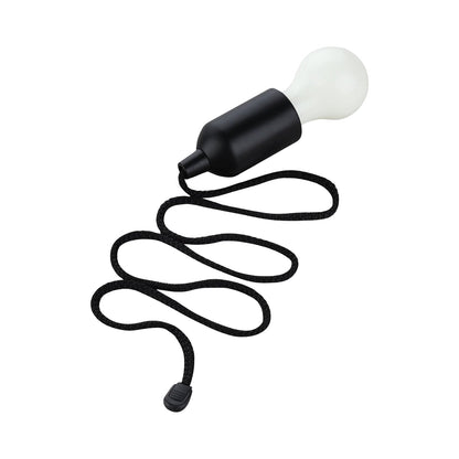 LED Pull Cord Light Ã¢â‚¬â€œ Hanging Black LED Bulb (1 Pc)