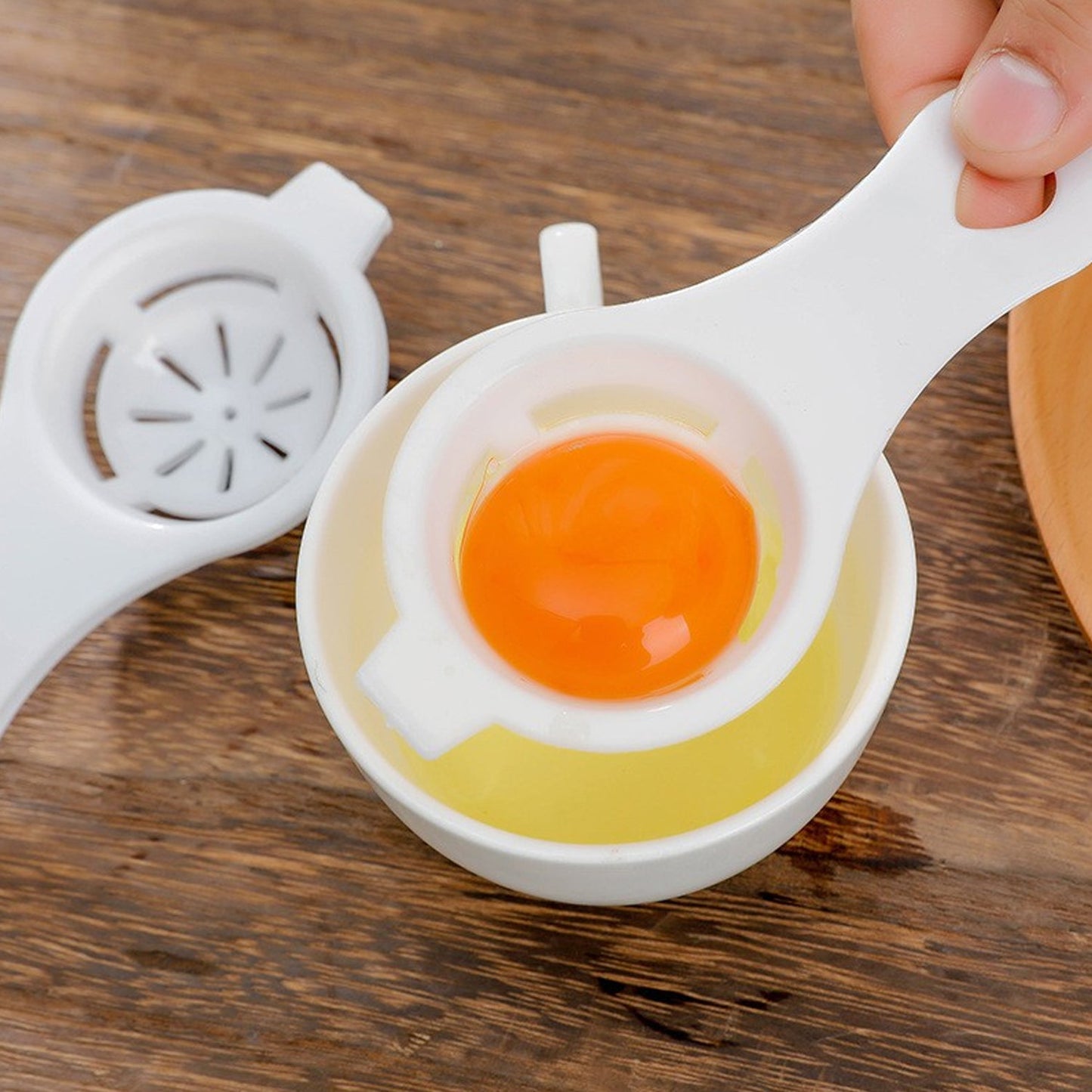 Plastic Egg Yolk Separator, Egg White Yolk Filter Separator (2 Pc)