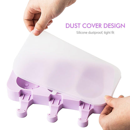 Silicone Sicle Molds Ã¢â‚¬â€œ DIY Ice Pops with Lids & 50 Sticks