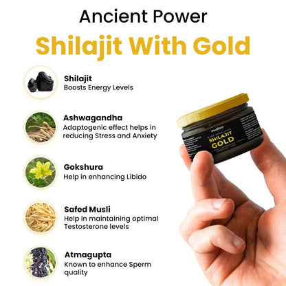 Himalayan Shilajit Gold Resin Ã¢â‚¬â€œ 20g | Helps improve Stamina | Contains Gold