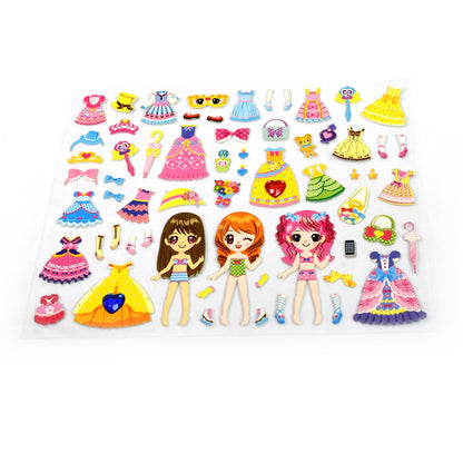 Multipurpose Adhesive 3D Stickers (2 Sheet / 19Ãƒâ€”15 Cm)