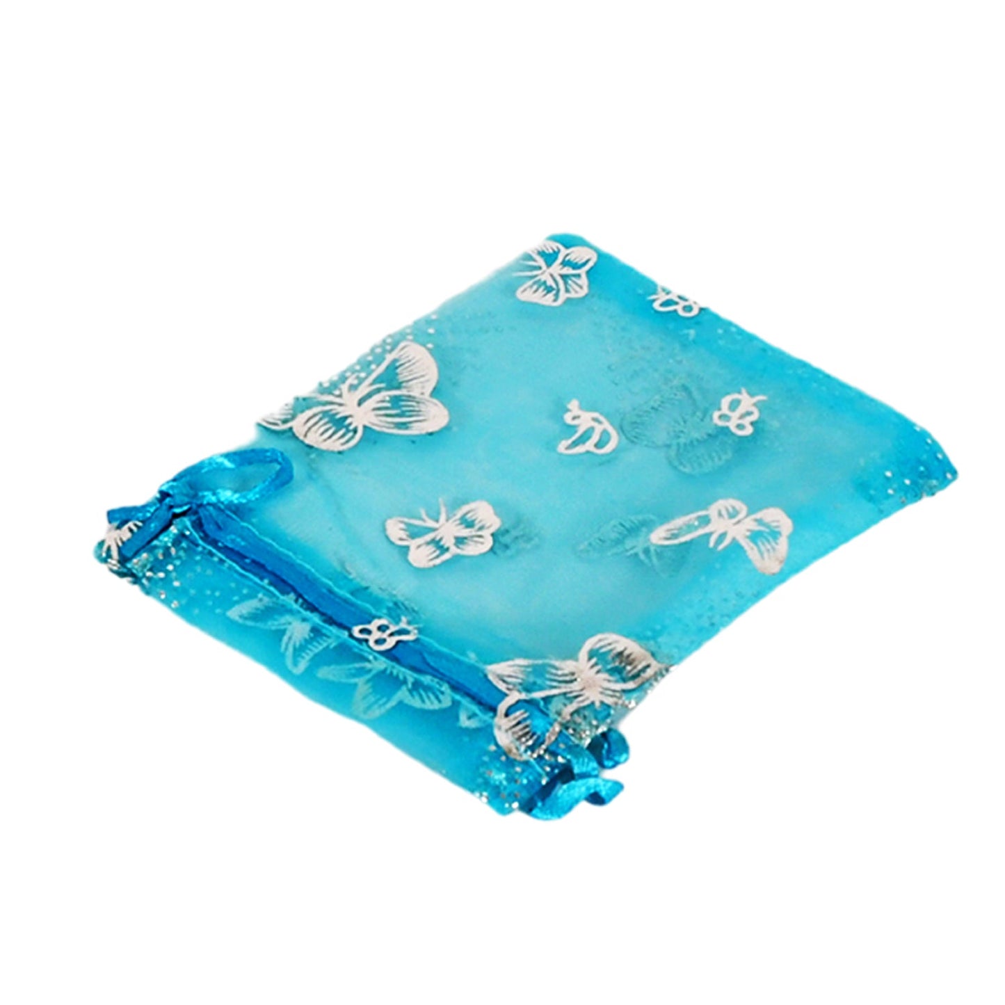 Organza Return Gift Bags Small Mesh Bags Drawstring Gift Bags Christmas Drawstring Organza Gift Bags, Wedding Party Festival Gift Bags, Jewellery Packing Pouch Dry Fruit Pouch 10Ãƒâ€”12 Cm (100 Pcs Set)