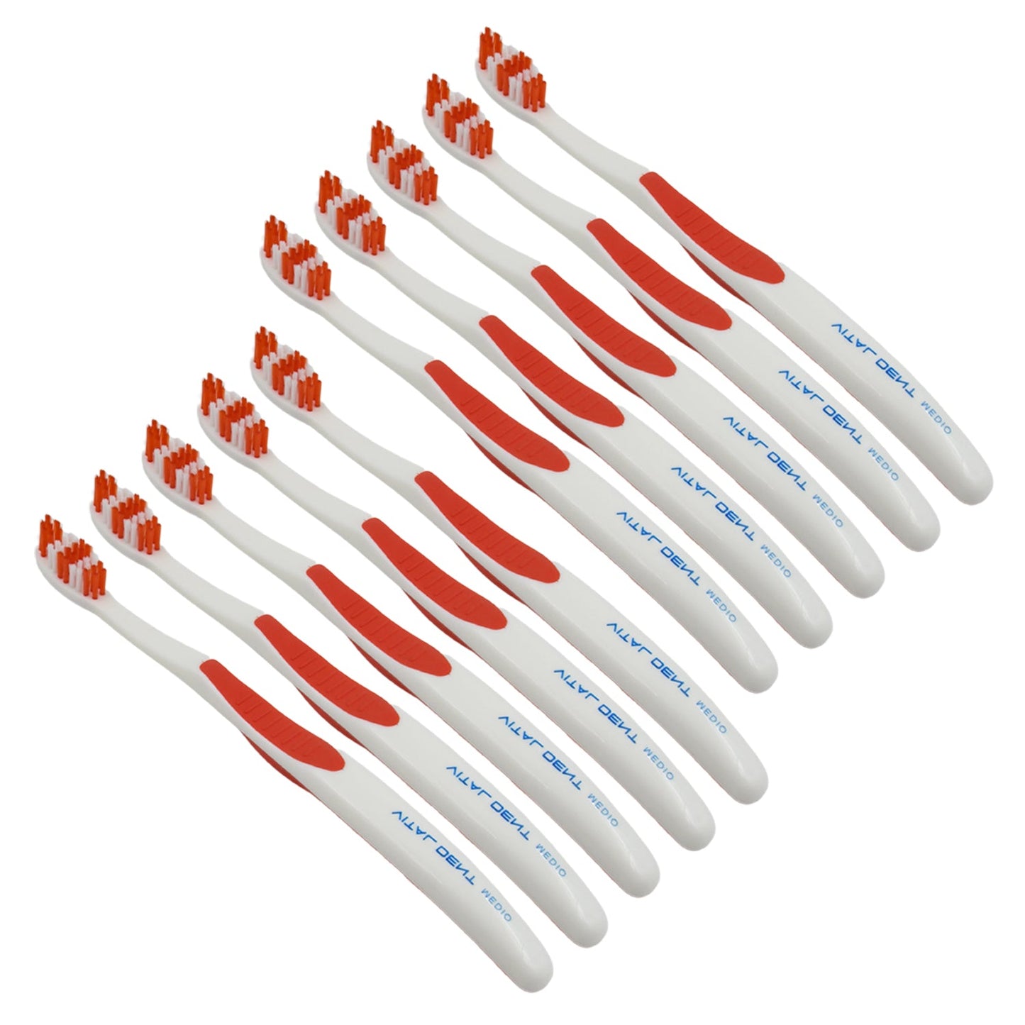 Soft Toothbrush With Plastic Round Box for Men and Women, Kids, AdultsÃ‚Â Plastic Toothbrush (10 pcs Set)