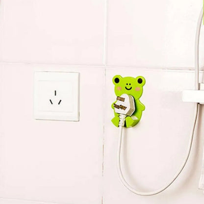 Plastic Adhesive Cable & Socket Holder Ã¢â‚¬â€œ 2-Piece Set for Office, Home & Restaurant