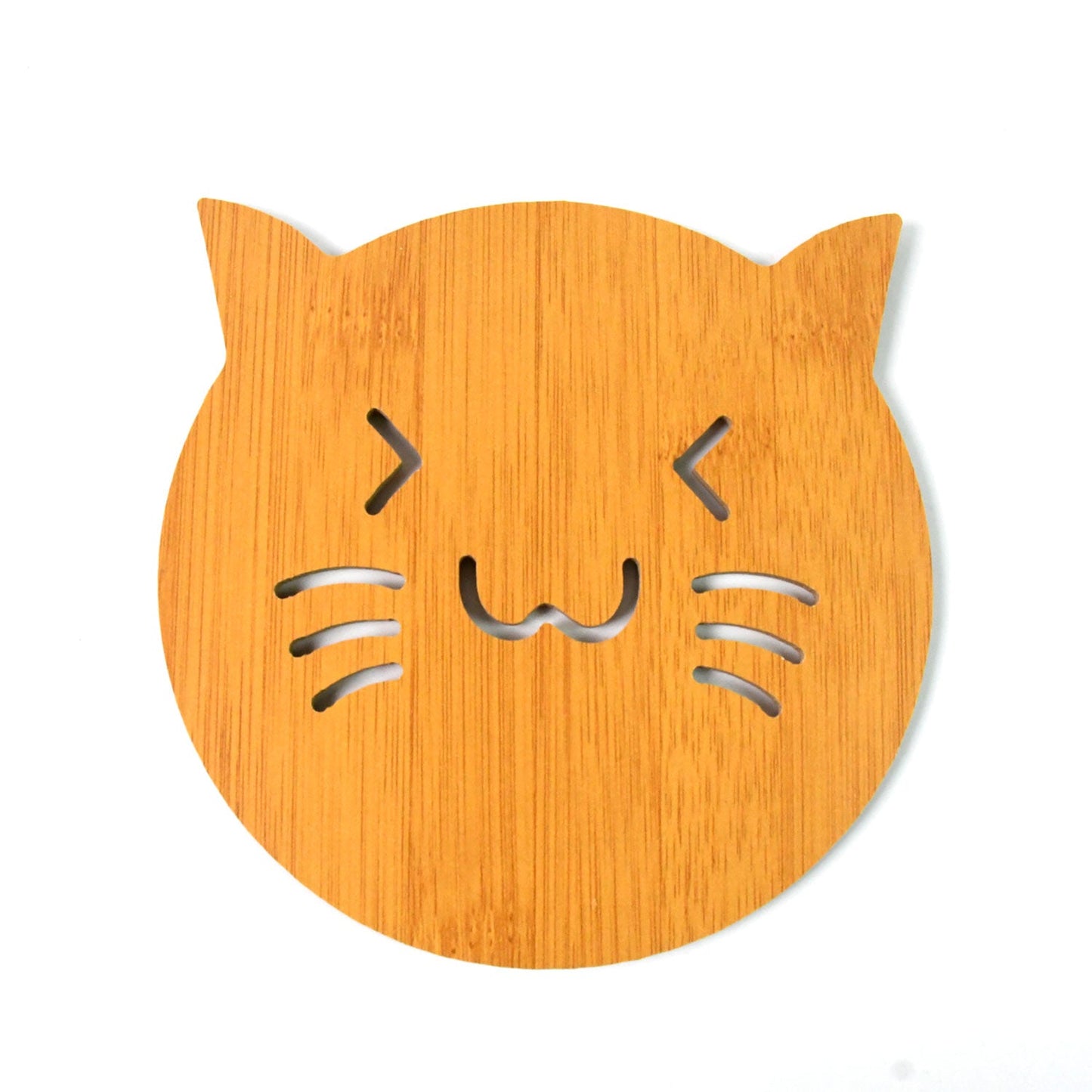 Square Bamboo Wood Table Place mat Hot Pot Cup Mat Tea Coaster(14Ãƒâ€”14 Cm / 1 Pc)