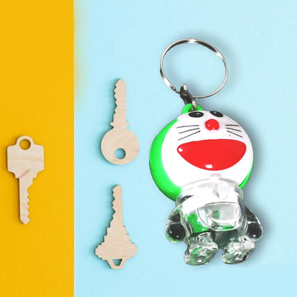 Doremon lightning keychain, 2 colored lightning keychain (3 pc)