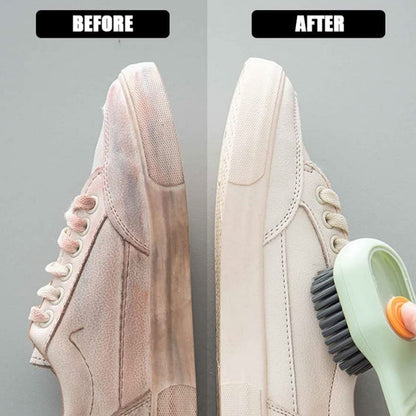 Multifunctional Scrubbing Brush with Liquid / Soap Dispenser, Cleaning Brush with Liquid / Soap Dispenser, Shoe Brush for Cleaning, Cloth Cleaning Brush with HandleÃ‚Â Liquid Shoe Brush For Shoe Clothes (1 Pc)