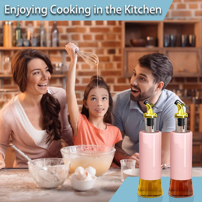 Olive Oil Dispenser Ã¢â‚¬â€œ Leakproof Glass Bottle with Non-Drip Spout for Kitchen & Cooking (300 ML)