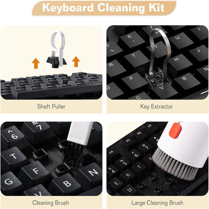 Keyboard Cleaner Kit, 20-in-1 Laptop Phone Screen Cleaning Kit, Keyboard Cleaning Kit with Electronic Cleaning Brush Spray for AirPods Pro,  iPhone Pro, Camera, Computer CleaningÃ‚Â 