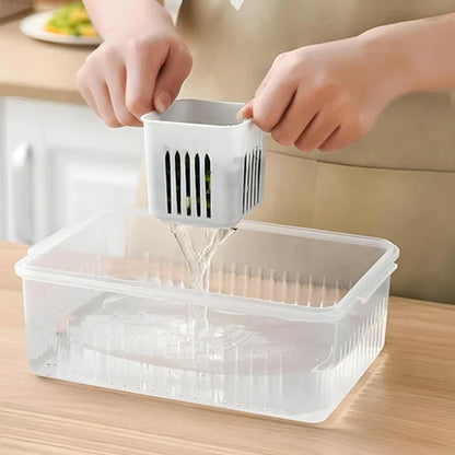 Fridge Storage Box Ã¢â‚¬â€œ Freezer & Kitchen Organizer for Vegetables & Food (1 Pc)